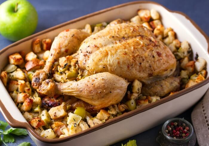 what temp to cook stuffing